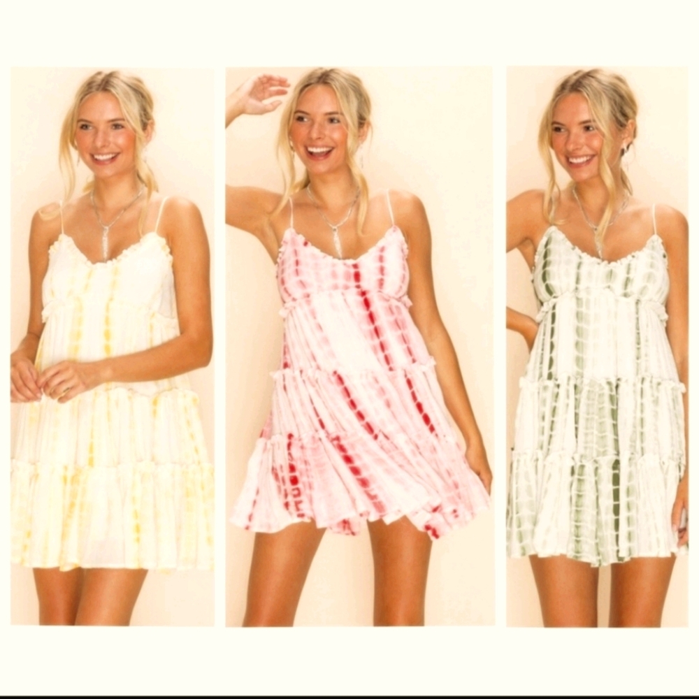 Cezele Ruffle Baby Doll Dress